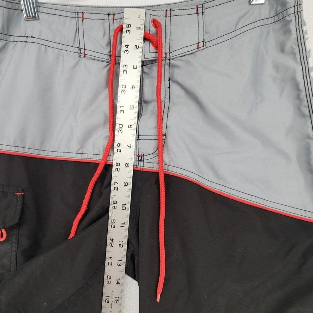 Coors Light 30 Black Grey Board Shorts Beer Logo Swim Trunks Beach Gorpcore